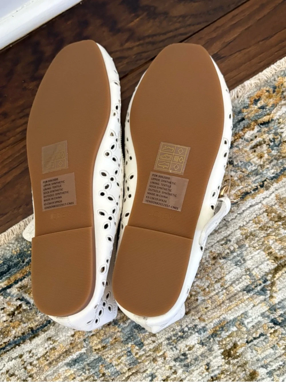 J. Crew Crewcuts Girls' Embroidered Eyelet Mary Janes White